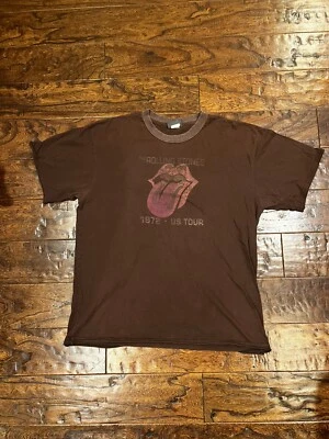 BC Ethic The Rolling Stones 1972 US Tour Mens T-shirt  Rare Size L 🇺🇸 Made - Image 1 of 4