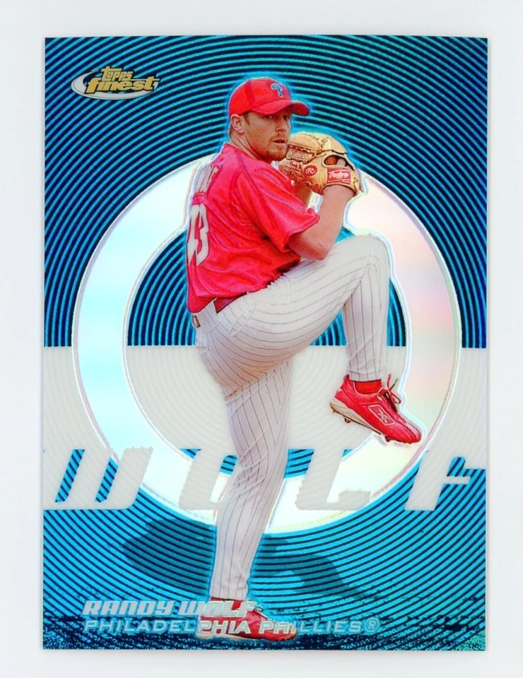 2005 Topps Finest Blue Refractor #114 Randy Wolf /299 - Image 1 of 2