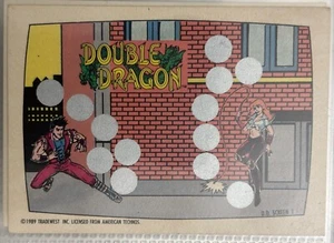1989 Double Dragon Screen 1 Scratch Off Game Topps Trading Card - Picture 1 of 2