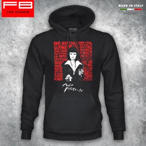 Felpa Hoodie Pulp Fiction Cocaine Film Movie Vintage Uma Thurman John Travolta  - Picture 1 of 2