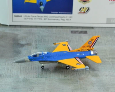 Herpa Wings 555043 US Air Force Texas Lockheed F-16 Fighter Jet 1:200 Scale - Image 1 of 2
