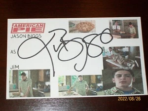 JASON BIGGS "AMERICAN PIE" SIGNED AUTOGRAPHED 3X5 INDEX CARD KB#294 - Picture 1 of 3