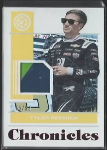 Parche Tyler Reddick 2022 Panini Chronicles Racing usado en carreras CS-TR NASCAR RCR/99 - Imagen 1 de 2