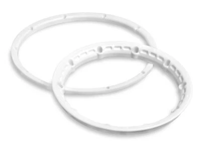 HPI Racing 1/5th Scale H/D Wheel Beadlock Rings White (2pcs) Baja 5B HPI3270 - Image 1 of 2