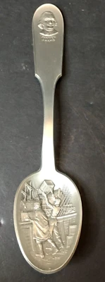 Franklin Mint Samuel Adams Revolutionary War Hero Pewter Collectible Spoon - Image 1 of 4