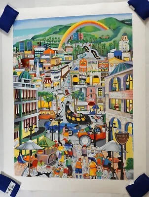 Signed LINNEA PERGOLA "Rodeo Fantasy" 90210 Beverly Hills Serigraph Ltd Edition - Image 1 of 4