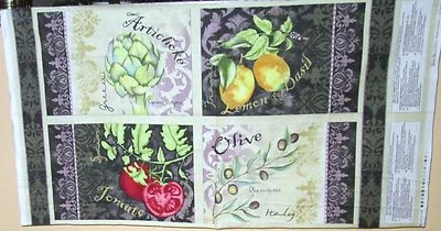 1 bonito panel de mantel acolchado de tela de algodón "Della Terra" Foto 1 de 3