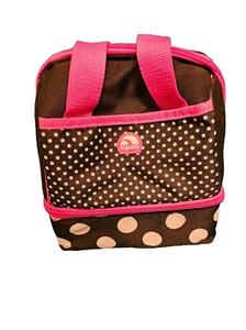Pink Black and White Igloo Insulated Lunch Box Medium Size Lunch Tote - Picture 1 of 11