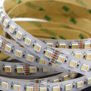 RGB+CCT LED Strip lamp 5050 CW+RGB+WW RGBW RGBWW flexible Led Tape Light 12V 24V - Picture 1 of 26