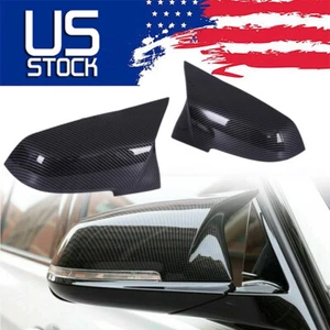 Tapas de cubierta de espejo retrovisor lateral de fibra de carbono para BMW Serie 3 F30 F31 F34 320i 328i. - Imagen 1 de 13