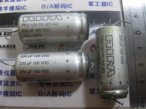 1x PEG124PG322AQ Aluminum Electrolytic Capacitors Axial 100volts 220uF 0.3 -10% - Picture 1 of 1