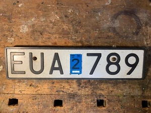 altes KFZ Kennzeichen Nummernschild Schweden sverige registreringsskyltar - Bild 1 von 6