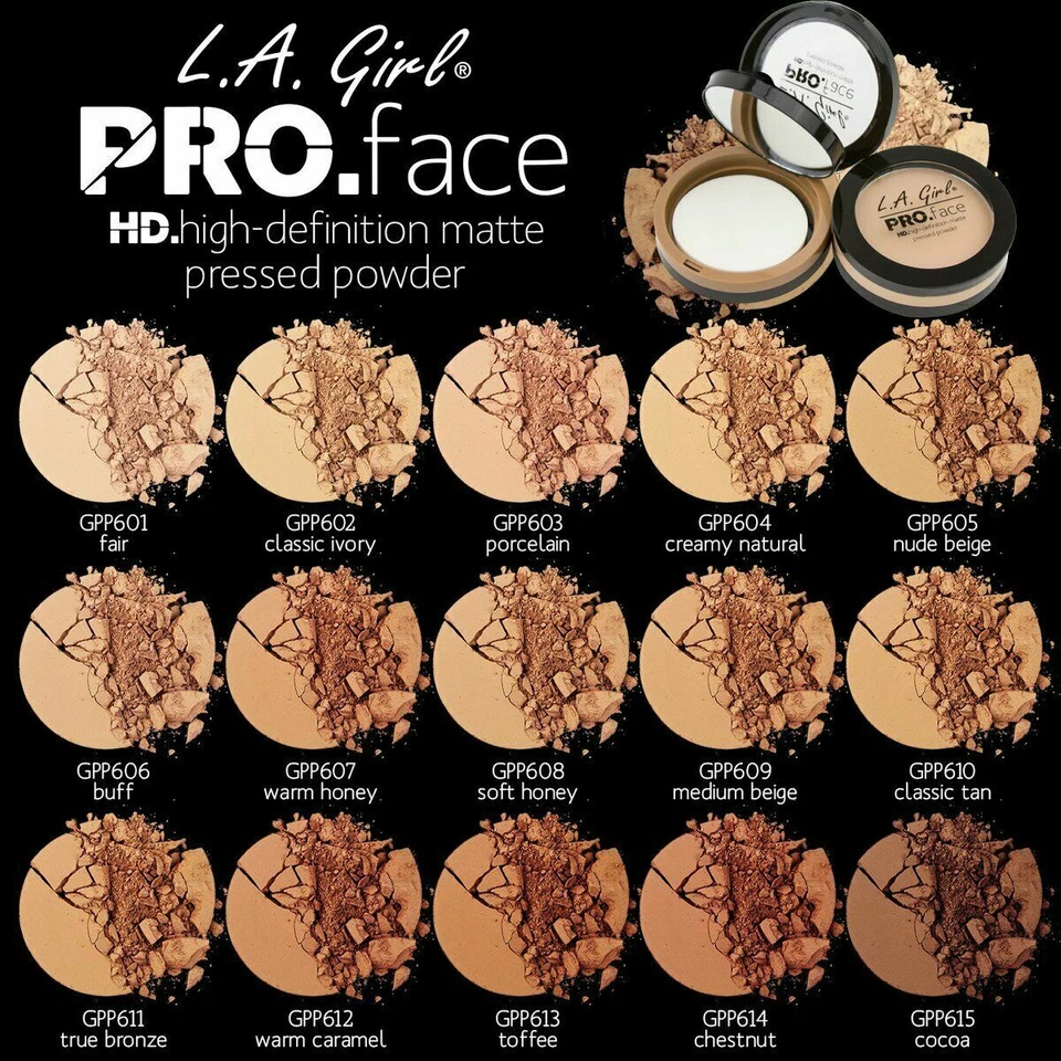 L.A. Girl PRO Matte Pressed Face Powder HD.High Definition - All Shades FREE UK - Image 1 of 1