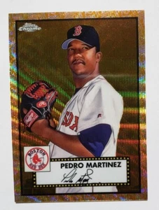 2021 Topps cromo platino aniversario Pedro Martinez oro/oro rosa/50 Medias Rojas - Imagen 1 de 2
