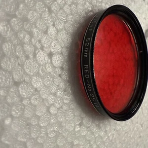 VIVITAR 52mm RED filter No 25 ( A ) , Japan - Picture 1 of 3