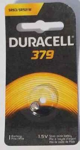 Duracell 379 Silver Oxide Button Battery long lasting battery 1 count  - Picture 1 of 2