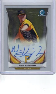 NICK KINGHAM Autograph 2014 Bowman Chrome Auto Pirates - Picture 1 of 2