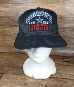Vintage 90s Dallas Cowboys XXVII Super Bowl Champions Cap Hat Logo 7 Football - Picture 1 of 10