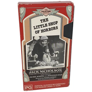 Vtg Video Little Shop of Horrors Jack Nicholson Collector B&W VHS Ten Star PAL - Picture 1 of 9