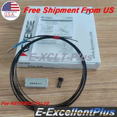 For Keyence FU-10 FU10 FU 10 Fiber Optic Sensor Switch Cable Equipped W/O Lens - Image 1 of 4