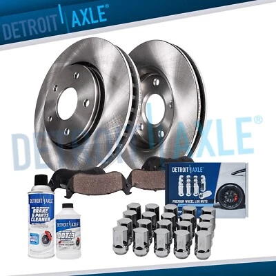 Rotores de disco delanteros y pastillas de freno con tuercas de 20 piezas para Dakota Raider 2005-2010 Foto 1 de 4