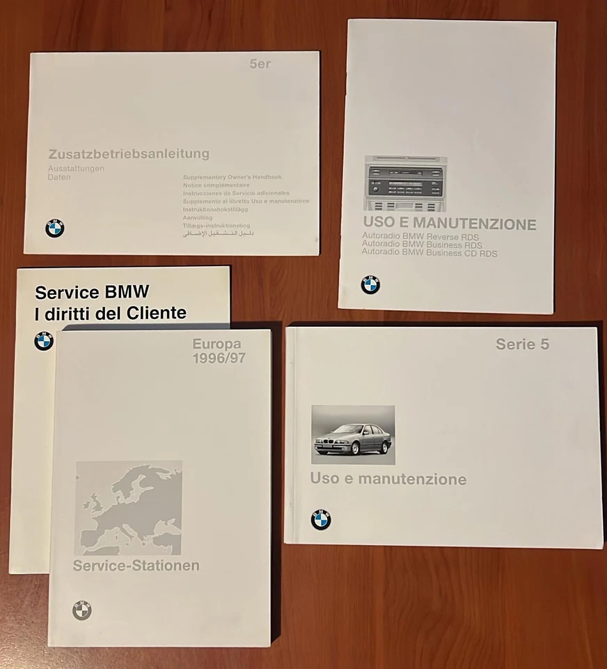 Libro Uso e Manutenzione BMW Serie 5 con allegati e custodia - Immagine 1 di 1