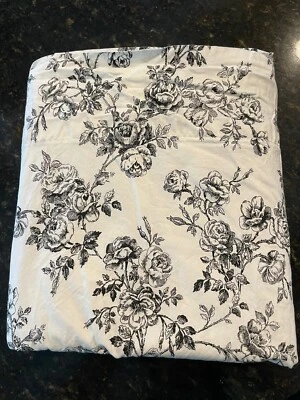 Lauren Ralph Lauren Cottage Hill черно-белый туалет полный плоский лист ~ новый ~ - Изображение 1 из 4