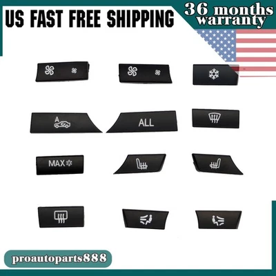 For 2008-16 BMW 5 F10 F01 F12 Push Button Caps A/C Climate Control Panel Set 12 Foto 1 de 4