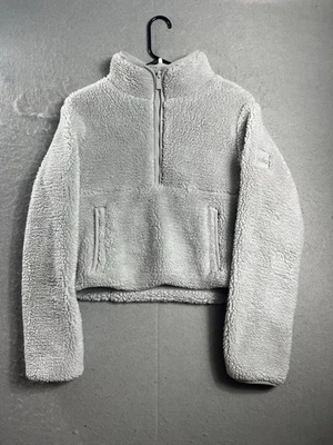 Chaqueta Alo Yoga Foxy Sherpa Abrigo Recortado Camel Talla S Sin CAPUCHA Acogedora Tostada Foto 1 de 4