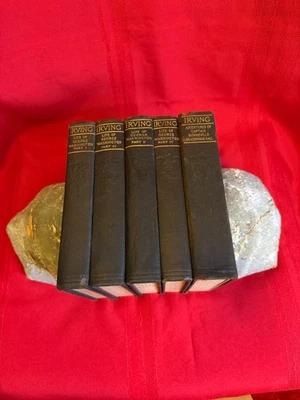 The Works of Washington Irving.  4 volumes The Life of George Washington Foto 1 de 4