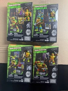 MEGA Bloks Teenage Mutant Ninja Turtles Classic Series Metal Full Set of 4 TMNT - Picture 1 of 12