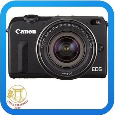 Canon mirrorless SLR EOS M2 STM lens kit EOSM2 L1855STMK-BK - Image 1 of 4