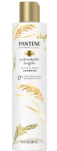 NEW Pantene Unbreakable Lengths with Rice Water Shampoo 9.6 oz Sulfate Free - Picture 1 of 2