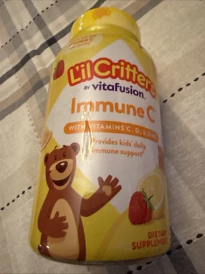 L'il Critters Immune C Plus Zinc y Vitamina D, 190 Gomitas - EXP:02/2026 Foto 1 de 4
