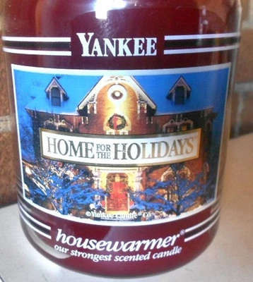 NEW Yankee Candle Home for the Holidays Large 22oz Jar White Label Discontinued - Image 1 of 4