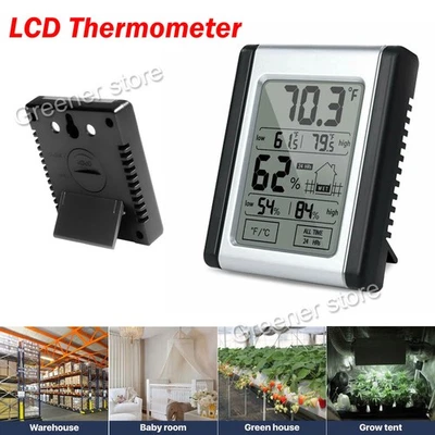 Smart Indoor Digital Thermometer Hygrometer Temperature Humidity Monitor Meter - Image 1 of 4
