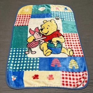 Manta bebé vintage Disney Winnie the Pooh lechón miel maceta abejas 29x42 - Imagen 1 de 12