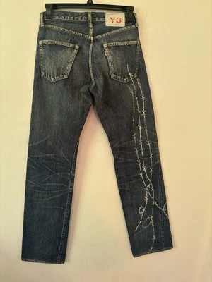 Denim de alambre de púas teñido Yuzen Yohji Yamamoto Spotted Horse Y3 Foto 1 de 4