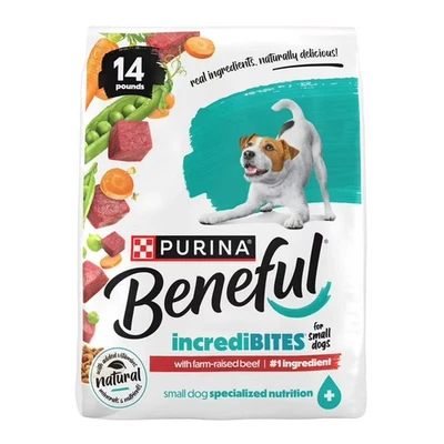 Beneful Incredibites con carne de res criada en granjas natural raza pequeña alimento seco para perros-14 lb Foto 1 de 4
