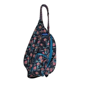 Bolso Bandolera KAVU Mini Lona Cuerda Negro Estampado 'Sparklers' - Imagen 1 de 4