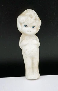 Cute Vintage Bisque Porcelain 62 mm's high Frozen Charlotte Kewpie Doll - Picture 1 of 2