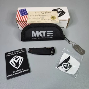Medford Knife & Tool Smooth Criminal Flip Knife S45VN Flamed Titanium Hardware - Picture 1 of 16