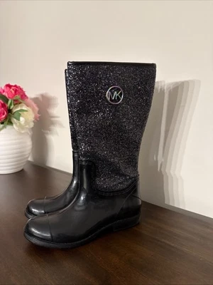 Botas de Lluvia Michael Kors Romy Livia Niños con Arco Iris Brillo Iridiscente Talla 3 Foto 1 de 4