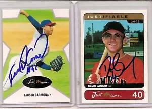 DAVID WRIGHT NEW YORK METS SIGNIERT 2002 NUR WEISS - Bild 1 von 1