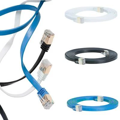 CAT7 Internet Cable LAN RJ45 Router Cord lot 3ft 6ft 10ft 20ft 30ft 50ft 100ft - Image 1 of 2