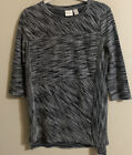 Zenergy By Chicos 3 4 Sleeve Tunic Sweater Size 1 Or M