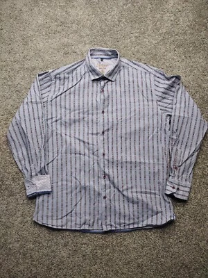 Camisa de vestir para hombre Luchiano Visconti My Favorite Garment talla XL azul vibrante Foto 1 de 4