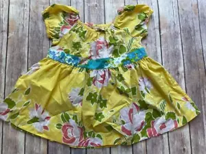 Matilda Jane Sz 6 Almost Summer Yella Yellow Floral Peasant Top Hammond Bay B4 - Picture 1 of 1
