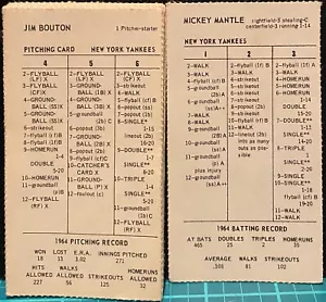 1964 NEW YORK YANKEES, STRAT-O-MATIC Baseball, MINI, VG to EX, all 20 cards - Picture 1 of 1
