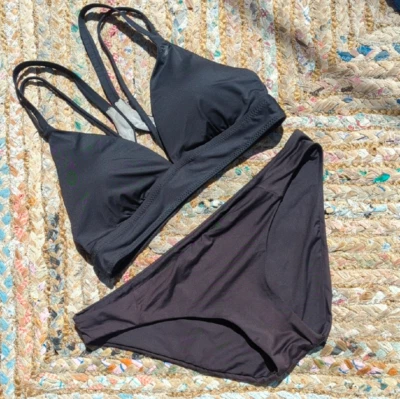 Patagonia Strappy Triangle Bikini Top & Classic Coverage Bottoms, Size M/L - Image 1 of 4